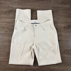 Peter Millar Pants Mens 33x34 Stone eb66 Performance Stretch Five Pocket Golf